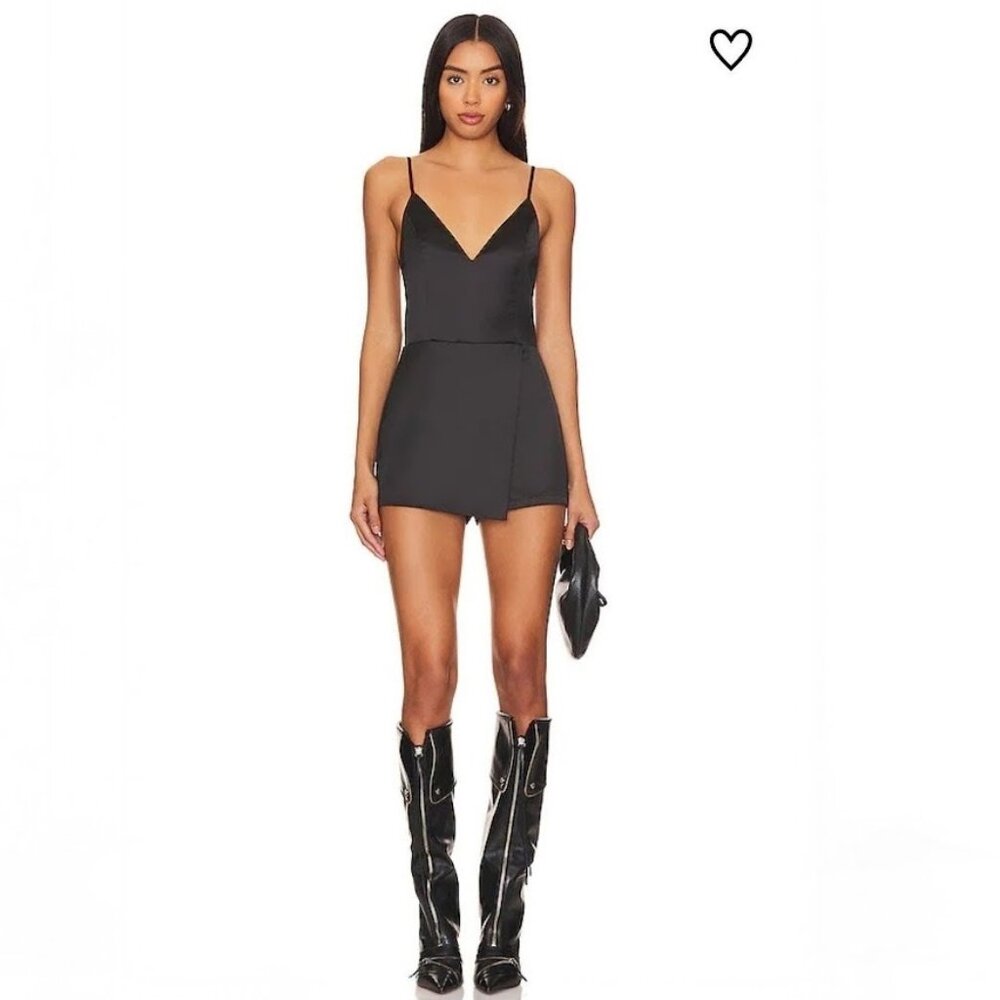 NWT Superdown Nicola Open Back Romper Size XS